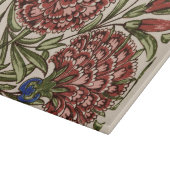 Carnation Blume Tile Antique Rustikale Kunst Schneidebrett (Ecke)