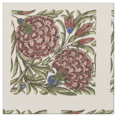 Carnation Blume Tile Antique Rustikale Kunst Stoff (Nahaufnahme)