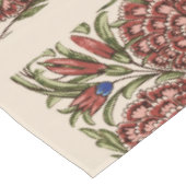 Carnation Blume Tile Antique Rustikale Kunst Tischdecke (Schrägansicht)