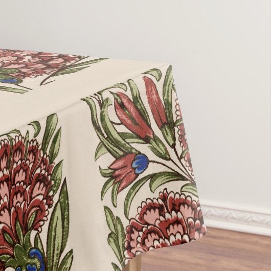 Carnation Blume Tile Antique Rustikale Kunst Tischdecke (Beispiel)