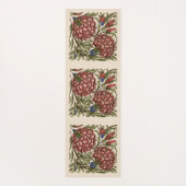 Carnation Blume Tile Antique Rustikale Kunst Yogamatte (Rückseite)