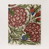 Carnation Blume Tile Antiquitäten Kunst Puzzle (Vertikal)