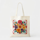 Carnation Energy Pink, Red & White 5D Ölfarbe Tragetasche (Vorne)