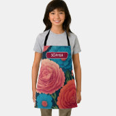 Carnation Floral Personalisiertes Muster Schürze (Insitu)