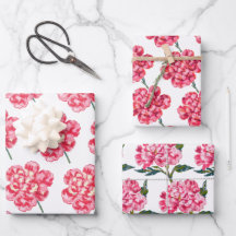 Carnation Floral Wasserfarbe Eleganter Muttertag