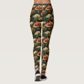 Carnation Flower Active Wear Carnation Floral Moms Leggings (Rückseite)