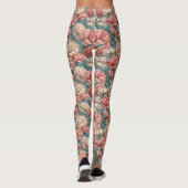 Carnation Flower Fitness Fashion Carnation Flower  Leggings (Rückseite)