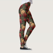 Carnation Flower Gym Wear Carnation Themed  Leggings (Rechts)