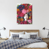 Carnation Goddess in Winter Light Acrylic Wall Art Leinwanddruck (Insitu (Schlafzimmer))