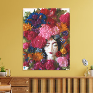 Carnation Goddess in Winter Light Acrylic Wall Art Leinwanddruck
