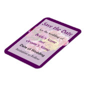 Carnation Heart Mixed Colors Save the Date Magnet (Linke Seite)