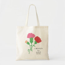Carnation January Birth Month Blume Bag