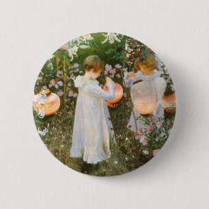 Carnation, Lily, Lily, Rose von John Singer Sargen Button