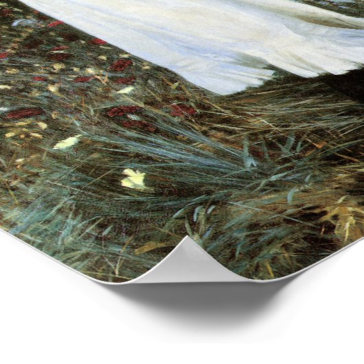 Carnation Lily Rose John Sargent Fine Art Poster (Ecke)