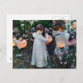 Carnation Lily Rose John Sargent Fine Art Postkarte (Vorne/Hinten)