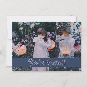 Carnation Lily Rose John Singer Sargent Art Einladung