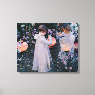 Carnation Lily Rose John Singer Sargent Art Leinwanddruck
