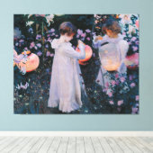 Carnation Lily Rose John Singer Sargent Art Leinwanddruck (Insitu (Holzboden))
