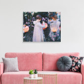Carnation Lily Rose John Singer Sargent Art Leinwanddruck (Insitu (Wohnzimmer))