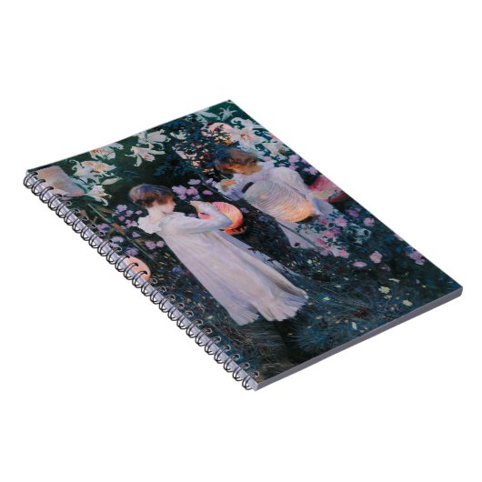 Carnation Lily Rose John Singer Sargent Art Notizblock (Rechte Seite)