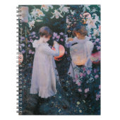 Carnation Lily Rose John Singer Sargent Art Notizblock (Vorderseite)