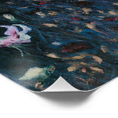 Carnation Lily Rose John Singer Sargent Art Poster (Ecke)