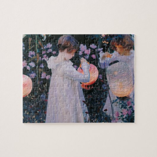 Carnation Lily Rose John Singer Sargent Art Puzzle (Horizontal)
