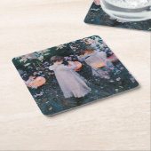 Carnation Lily Rose John Singer Sargent Art Rechteckiger Pappuntersetzer (angewinkelt)