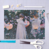 Carnation Lily Rose John Singer Sargent Art Seidenpapier (Handwerk)