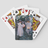 Carnation Lily Rose John Singer Sargent Art Spielkarten (Rückseite)