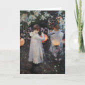 Carnation Lily Rose Sargent Greeting Card Karte (Vorderseite)