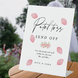 Carnation Pink Floral Wedding Petal Tosend Off Sockelschild