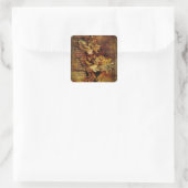 Carnation Rhapsody Quadratischer Aufkleber (Tasche)