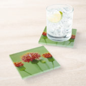 Carnation-Untersetzer - The Floral Collection Glasuntersetzer (Schrägansicht)