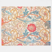 Carnation, William Morris Fleecedecke (Vorderseite (Horizontal))