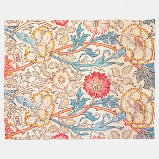 Carnation, William Morris Fleecedecke (Vorderseite (Horizontal))