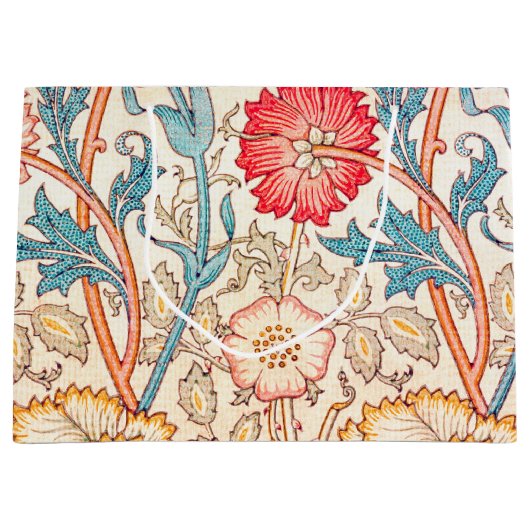 Carnation, William Morris große Geschenktasche Geschenktüte (Vorderseite)