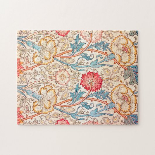 Carnation, William Morris Puzzle (Horizontal)