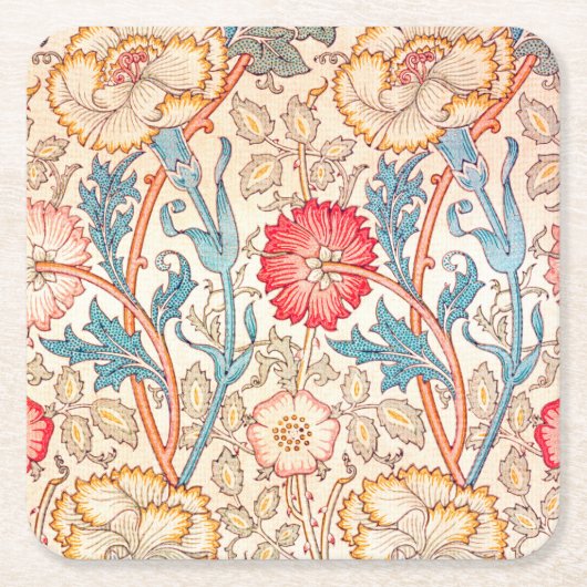 Carnation, William Morris Rechteckiger Pappuntersetzer (Vorderseite)