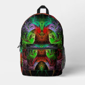 Carnaval Abstrakt Art Bedruckter Rucksack (Vorderseite)
