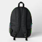 Carnaval Abstrakt Art Bedruckter Rucksack (Rückseite)