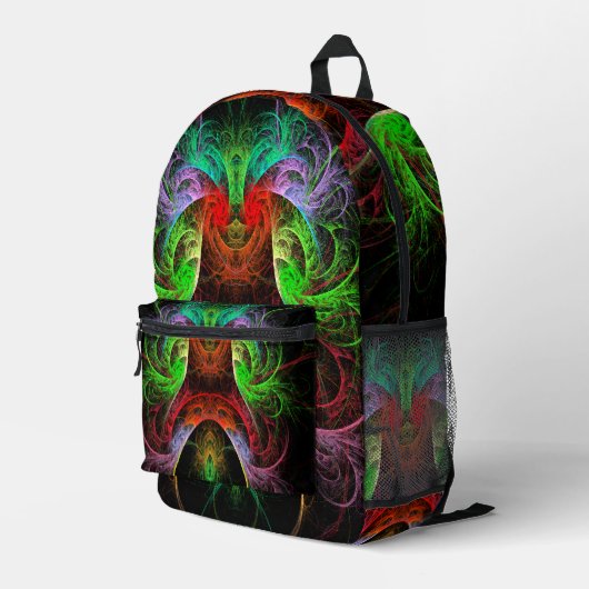 Carnaval Abstrakt Art Bedruckter Rucksack (Rückseitige Ecke Rechts)