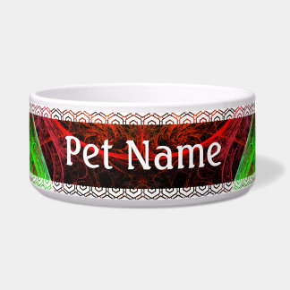 Carnaval Abstrakt Art Dog Bowl Napf