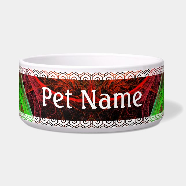 Carnaval Abstrakt Art Dog Bowl Napf (Vorderseite)