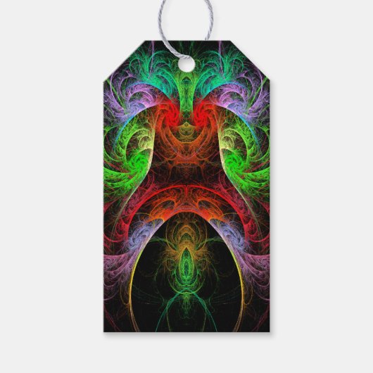 Carnaval Abstrakt Art Geschenkanhänger (Vorderseite)
