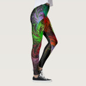 Carnaval Abstrakt Art Leggings (Rechts)