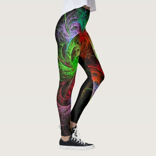 Carnaval Abstrakt Art Leggings (Rechts)