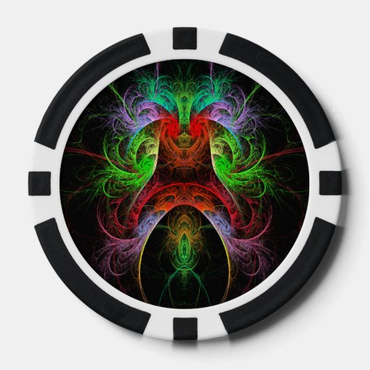 Carnaval Abstrakt Art Pokerchips (Vorderseite)