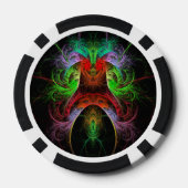 Carnaval Abstrakt Art Pokerchips (Rückseite)