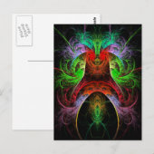 Carnaval Abstrakt Art Postkarte (Vorne/Hinten)